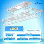 Giàn phơi áo quần thông minh Kangon VS005