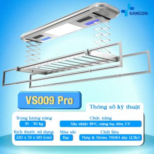 Giàn phơi đồ thông minh Kangon VS009