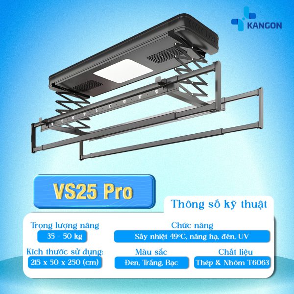 Giàn phơi đồ thông minh Kangon VS25